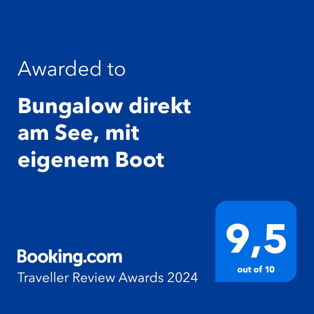Bungalow Direkt Am See, Mit Eigenem Boot Родінг Екстер'єр фото